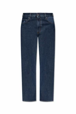 TOTEME GRANATOWY Jeansy z logo