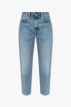 TOTEME NIEBIESKI Jeansy typu ‘cropped’