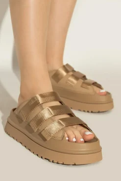 UGG beżowy Klapki `W GOLDENGLOW SLIDE`