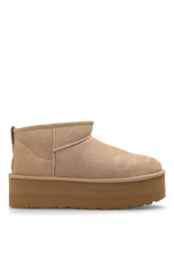 UGG beżowy Śniegowce ‘Classic Ultra Mini Platform’