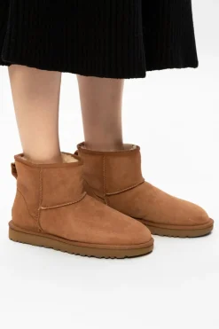 UGG BRĄZOWY Zamszowe śniegowce 'W Classic Mini II'