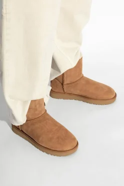 UGG BRĄZOWY Zamszowe śniegowce 'W Mini Bailey Bow II'