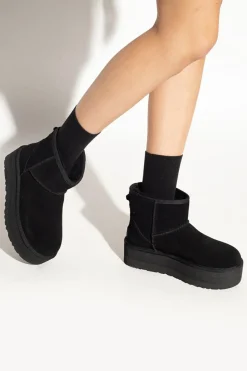 UGG CZARNY Śniegowce ‘Classic Ultra Mini Platform’