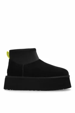 UGG CZARNY Śniegowce na platformie `Classic Mini Dipper`