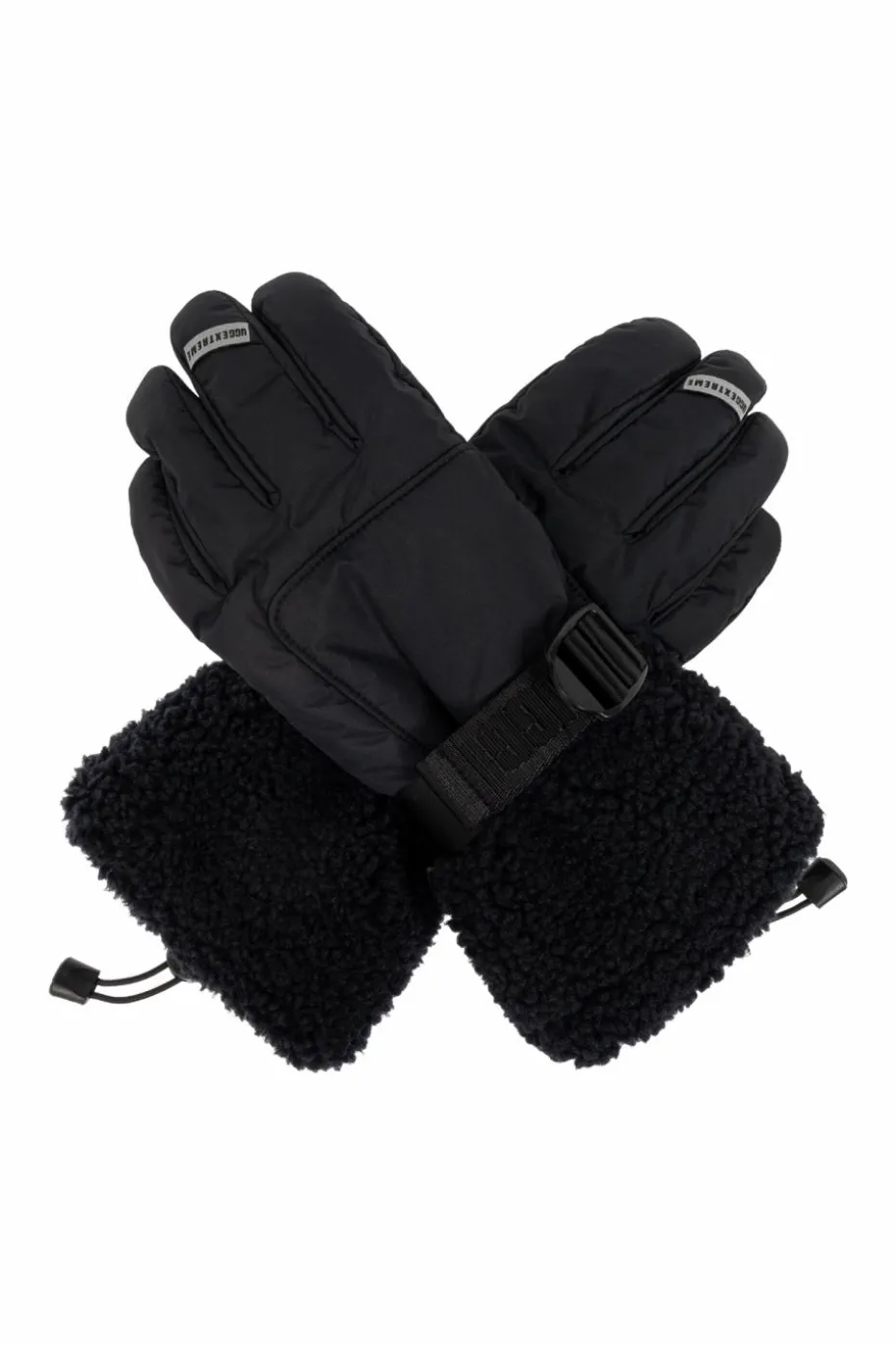 UGG CZARNY Rękawice narciarskie `Shasta` ze sztucznym futrem