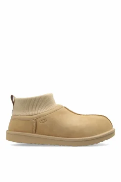 UGG Kids beżowy Śniegowce `Kids Classic Ultra Stretch Cuff`