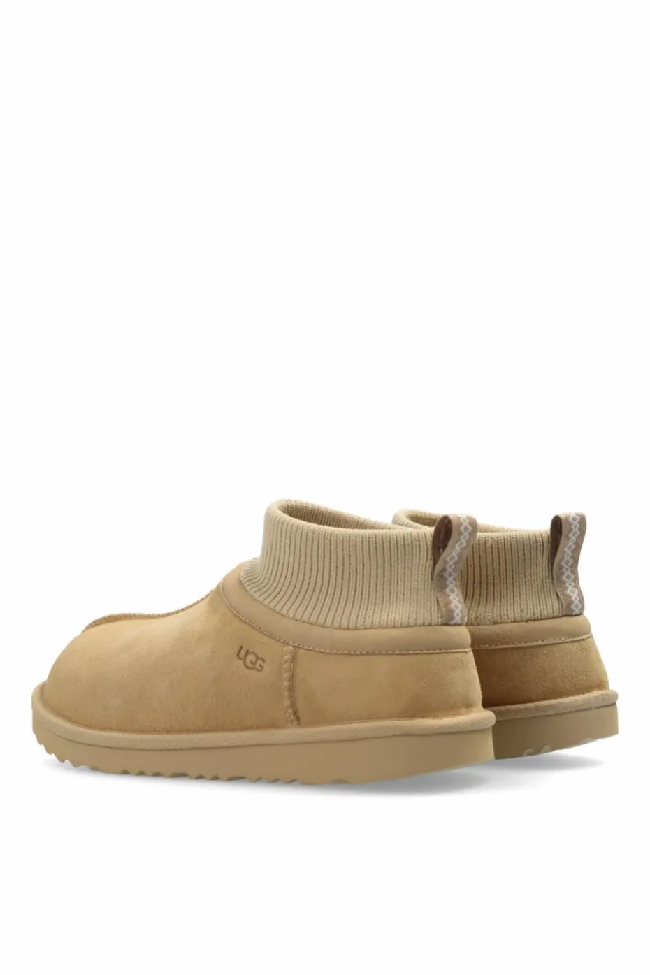 UGG Kids beżowy Śniegowce `Kids Classic Ultra Stretch Cuff`