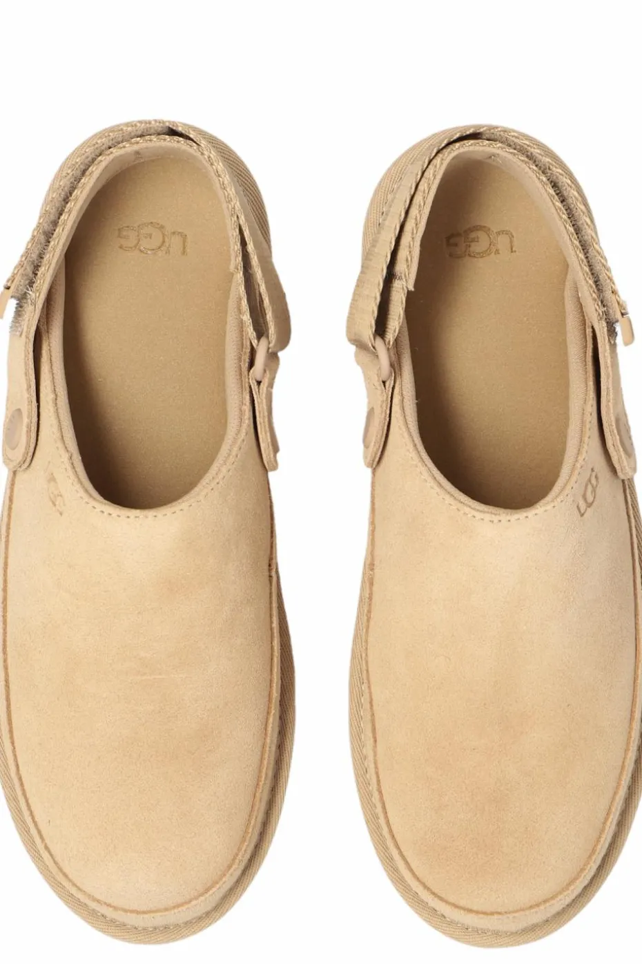 UGG Kids beżowy Skórzane buty `Goldenstar Clog`
