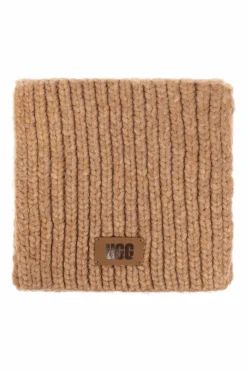 UGG Kids beżowy Szal z naszywką z logo