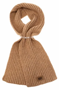 UGG Kids beżowy Szal z naszywką z logo