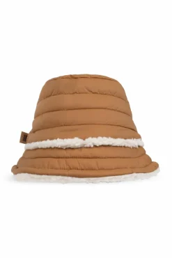 UGG Kids BRĄZOWY Kapelusz z materiału z recyklingu