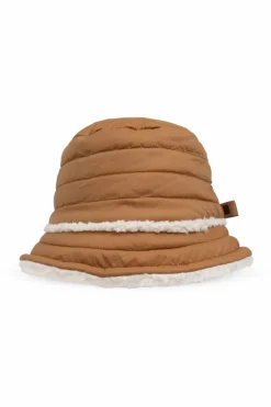 UGG Kids BRĄZOWY Kapelusz z materiału z recyklingu