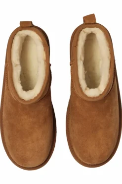 UGG Kids BRĄZOWY Śniegowce ‘K Classic Ultra Mini Platform’