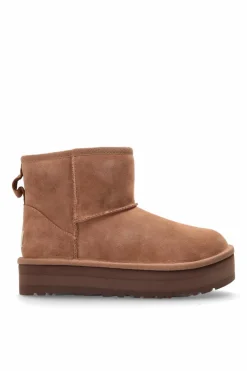 UGG Kids BRĄZOWY Śniegowce `KIDS CLASSIC MINI PLATFORM`