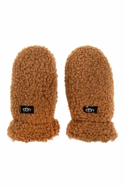 UGG Kids BRĄZOWY Polarowe rękawiczki
