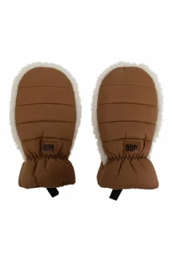 UGG Kids BRĄZOWY Rękawice z logo