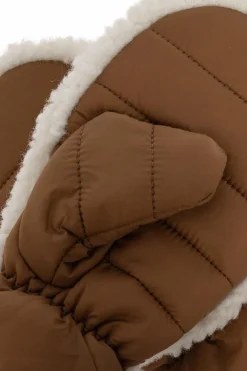 UGG Kids BRĄZOWY Rękawice z logo