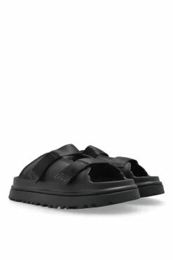 UGG Kids CZARNY Klapki `GOLDENGLOW`