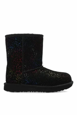 UGG Kids CZARNY Śniegowce `Kids Classic II Shimmer Sky’