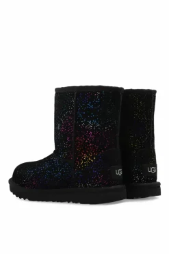 UGG Kids CZARNY Śniegowce `Kids Classic II Shimmer Sky’