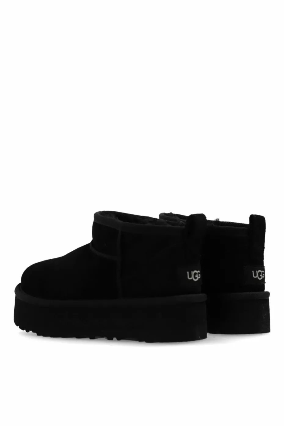 UGG Kids CZARNY Śniegowce `Kids Classic Ultra Mini Platform`