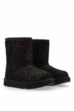 UGG Kids CZARNY Śniegowce `T Classic II Shimmer Sky`