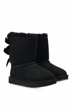UGG Kids CZARNY Zamszowe śniegowce ‘Bailey Bow II’