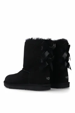 UGG Kids CZARNY Zamszowe śniegowce ‘Bailey Bow II’