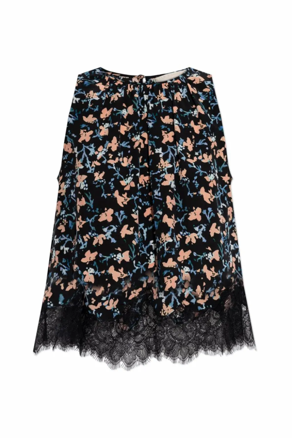 Ulla Johnson CZARNY Jedwabny top `Sierra`