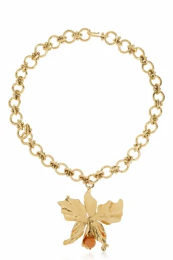 Ulla Johnson ZŁOTY Naszyjnik `Lulu Flower`