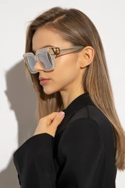 Valentino Eyewear BIAŁY Okulary przeciwsłoneczne