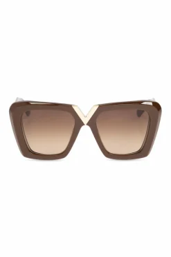 Valentino Eyewear BRĄZOWY Okulary przeciwsłoneczne