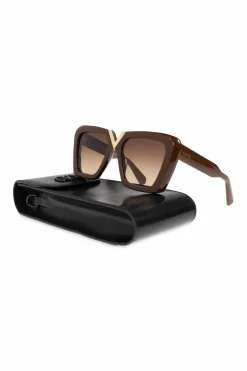 Valentino Eyewear BRĄZOWY Okulary przeciwsłoneczne