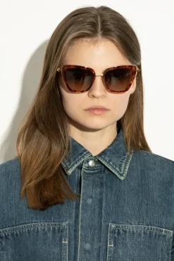 Valentino Eyewear BRĄZOWY Okulary przeciwsłoneczne