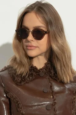 Valentino Eyewear BRĄZOWY Okulary przeciwsłoneczne
