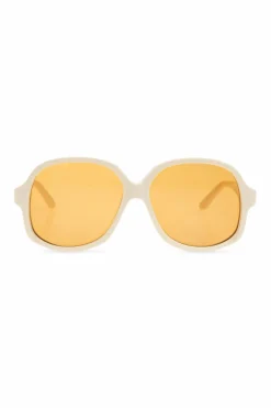 Valentino Eyewear kremowy Okulary przeciwsłoneczne `VLS-177`