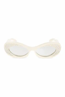 Valentino Eyewear kremowy Okulary przeciwsłoneczne `VLS-178`