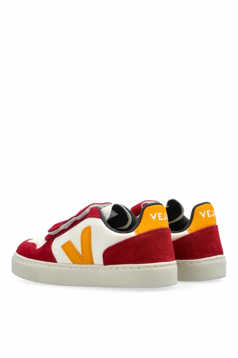 Veja Kids CZERWONY Buty sportowe `SMALL V-10 CHROMEFREE LEATHER`