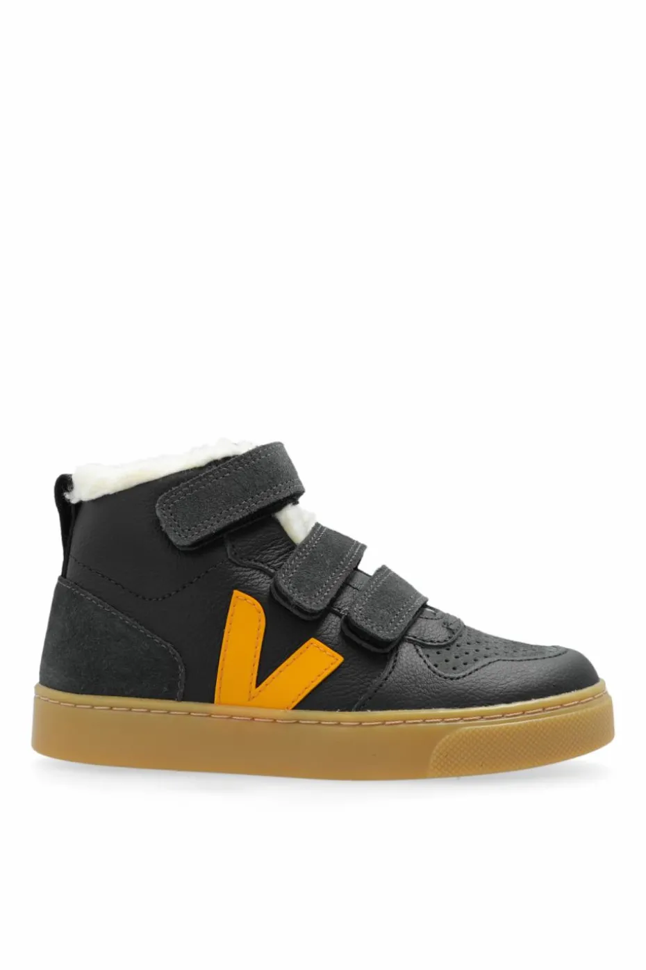 Veja Kids GRANATOWY Buty `Amall V-10 Mid Winter Chromefree Leather`
