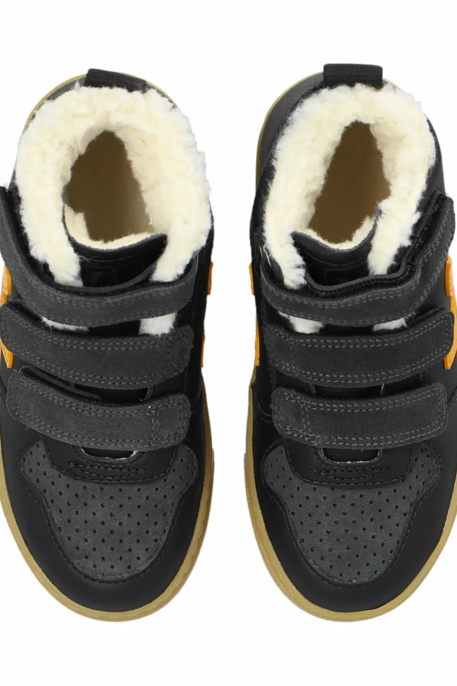 Veja Kids GRANATOWY Buty `Amall V-10 Mid Winter Chromefree Leather`