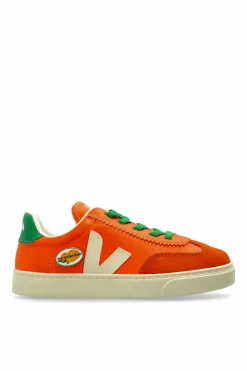 Veja Kids POMARAŃCZOWY Buty sportowe `X THE SOCIAL FOOD LEATHER`