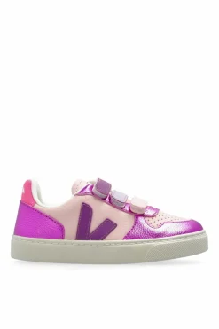 Veja Kids RÓŻOWY Buty sportowe `SMALL V-10 CHROMEFREE LEATHER`