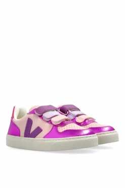 Veja Kids RÓŻOWY Buty sportowe `SMALL V-10 CHROMEFREE LEATHER`