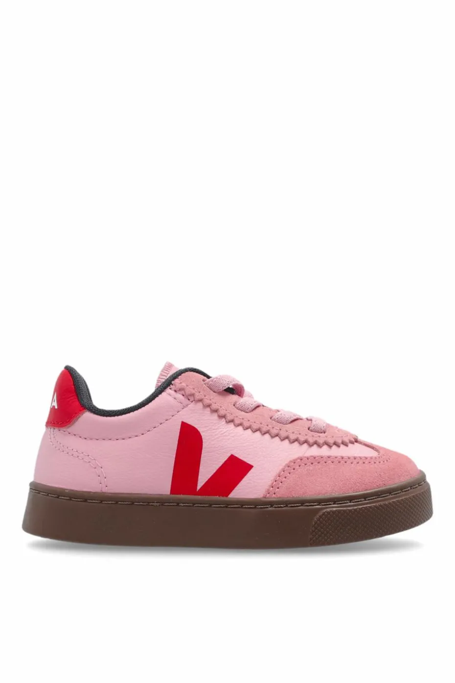 Veja Kids RÓŻOWY Buty sportowe `SMALL VOLLEY O.T. LEATHER`