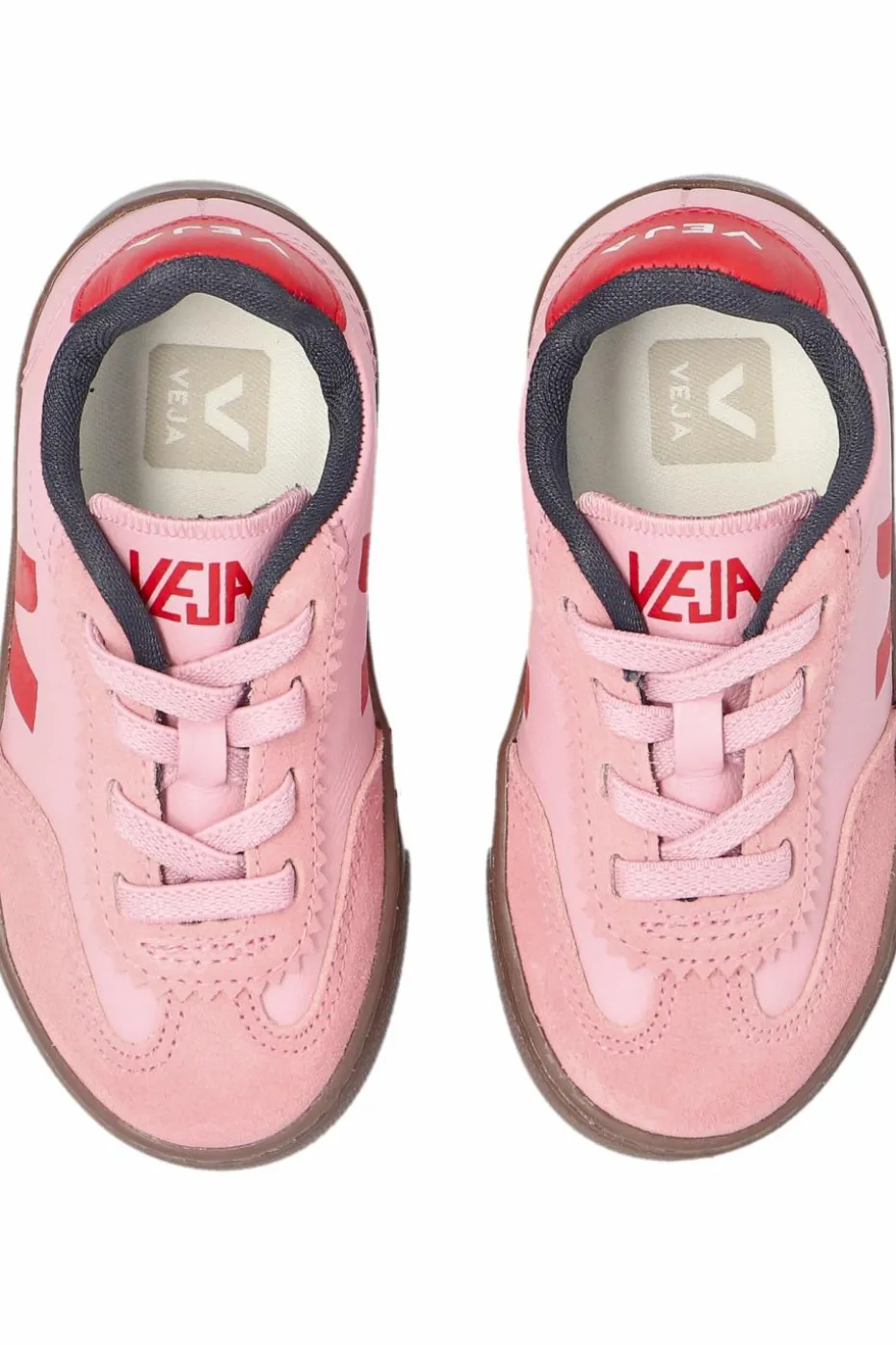 Veja Kids RÓŻOWY Buty sportowe `SMALL VOLLEY O.T. LEATHER`