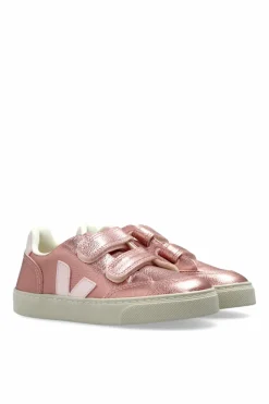 Veja Kids RÓŻOWY Buty sportowe `SMALL V-12 LEATHER`