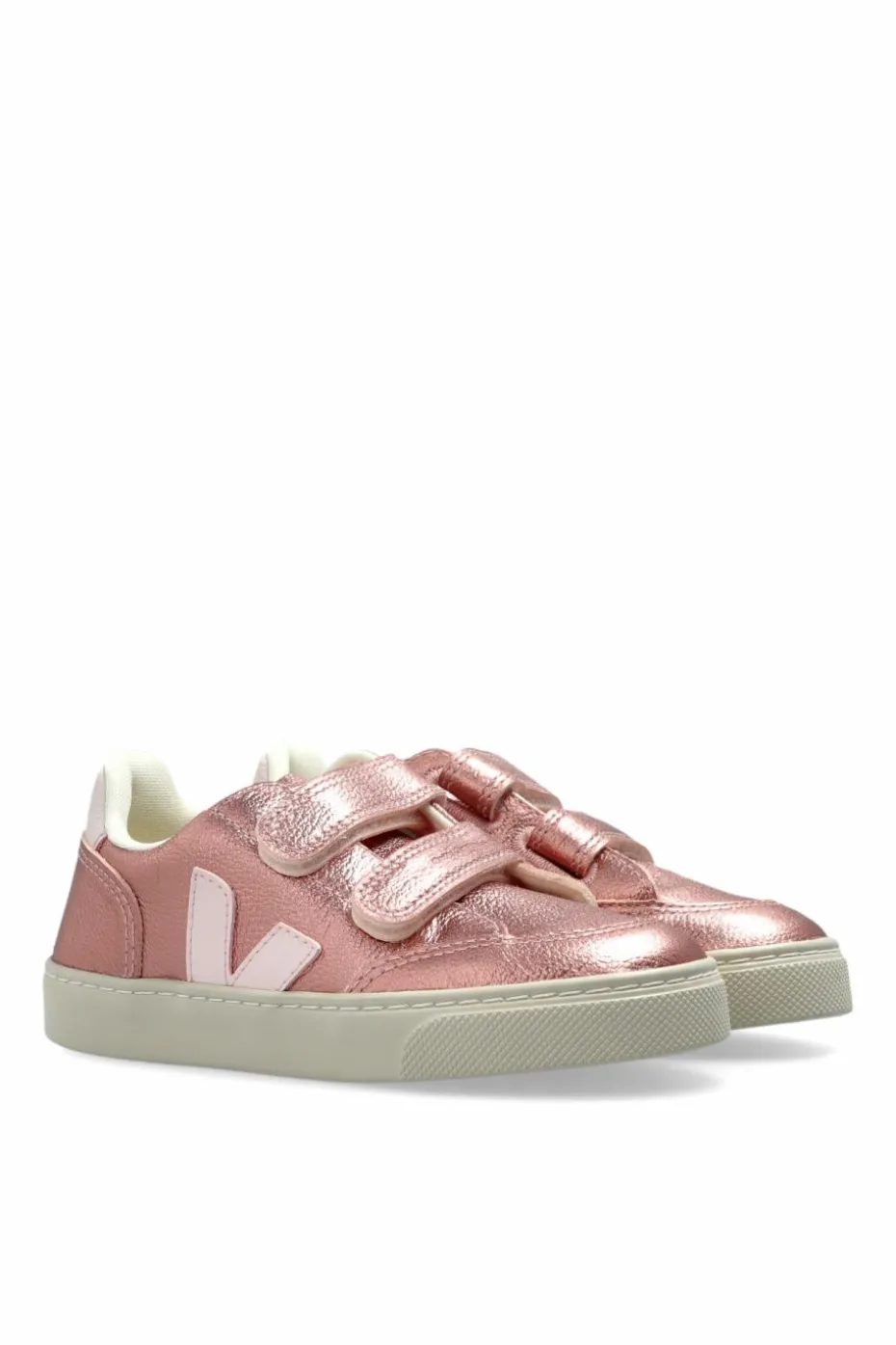 Veja Kids RÓŻOWY Buty sportowe `SMALL V-12 LEATHER`