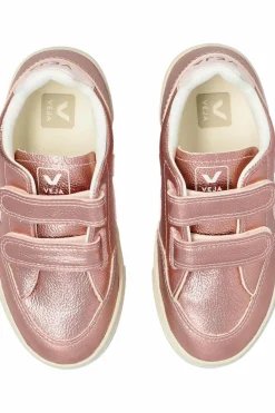 Veja Kids RÓŻOWY Buty sportowe `SMALL V-12 LEATHER`