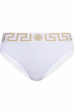 Versace BIAŁY Bawełniane figi