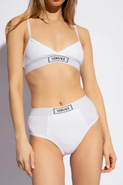 Versace BIAŁY Bawełniane figi